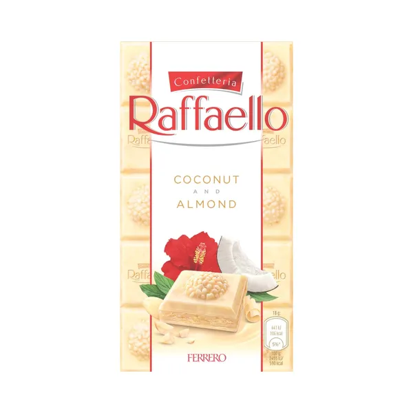 Baltas šokoladas RAFFAELLO, 90 g