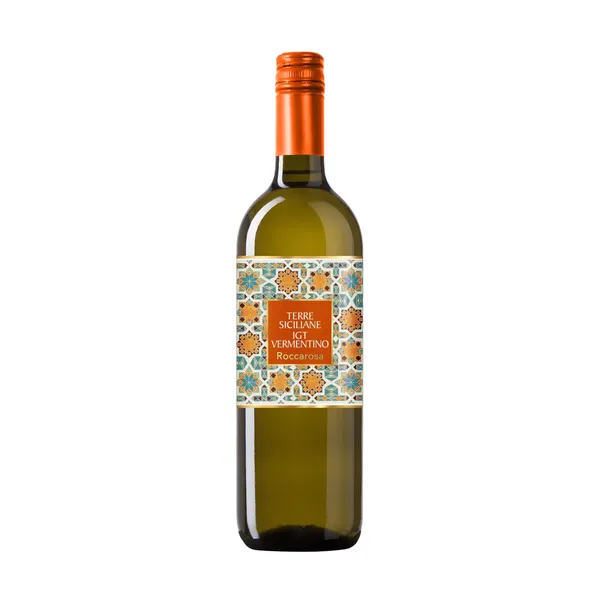 Baltasis vynas ROCCAROSA VERMENTINO TERRE SICILIANE IGT, 12,5 %, 0,75 l