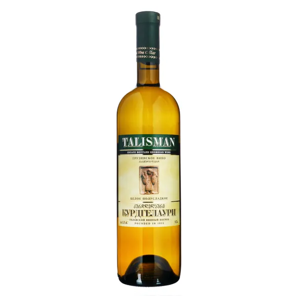 Baltasis pusiau saldus vynas TALISMAN KURDGELAURI, 0,75 l