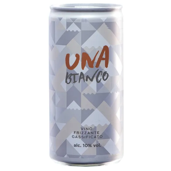Baltasis sausas pusiau putojantis vynas UNA BIANCO, 10 %, 0,2 l