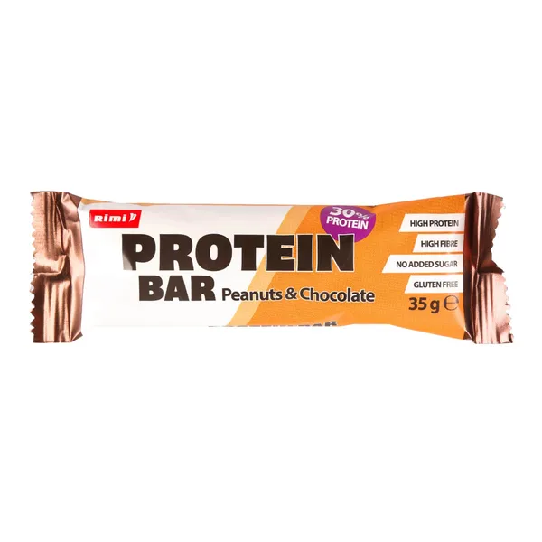 Baltyminis batonėlis 30% PEANUTS & CHOCOLATE RIMI, su saldikliu, 35 g