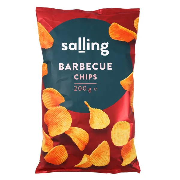 Barbekiu skonio bulvių traškučiai SALLING, 200 g