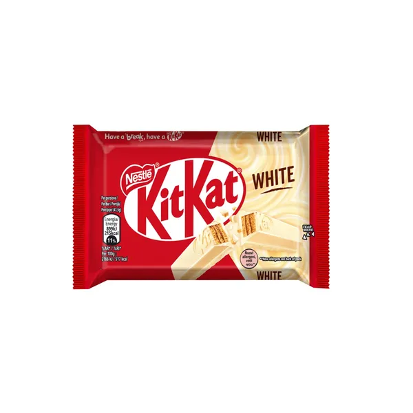 Batonėlis NESTLÉ KIT KAT 4 FINGER WHITE, 41,5 g