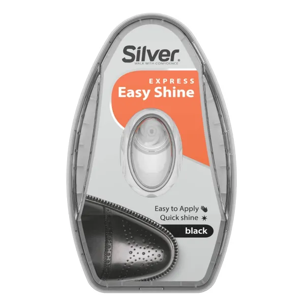 Batų blizgesio kempinėlė su dozatoriumi SILVER, juoda, 6 ml