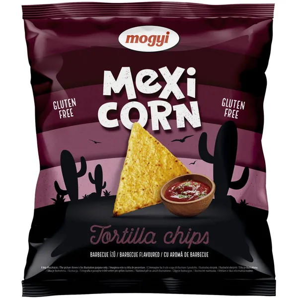 Kepsnių skonio kukurūzų traškučiai MEXICORN TORTILLA CHIPS, 90 g