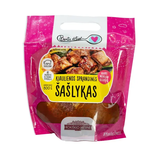 BEATOS VIRTUVĖS kiaulienos sprandinės šašlykas ANT KALNO MŪRAI, 800 g