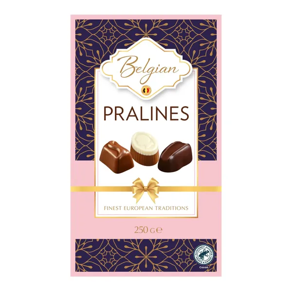 Belgiškų šokoladinių saldainių rinkinys RIMI, 250 g