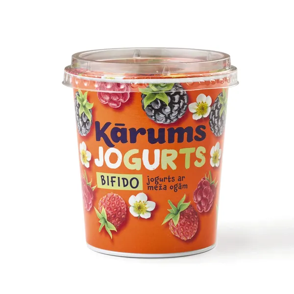 Jogurts Bifido ar meža ogām 350g, Kārums