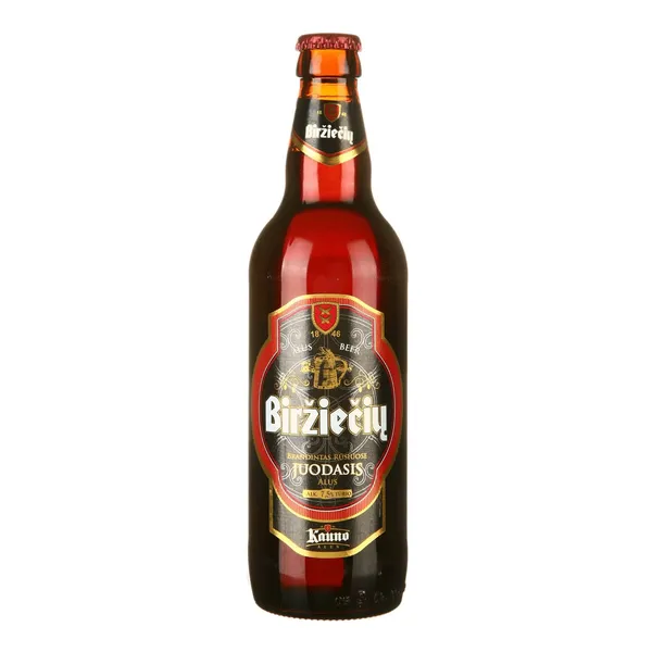 BIRŽIEČIŲ JUODASIS alus, 500 ml