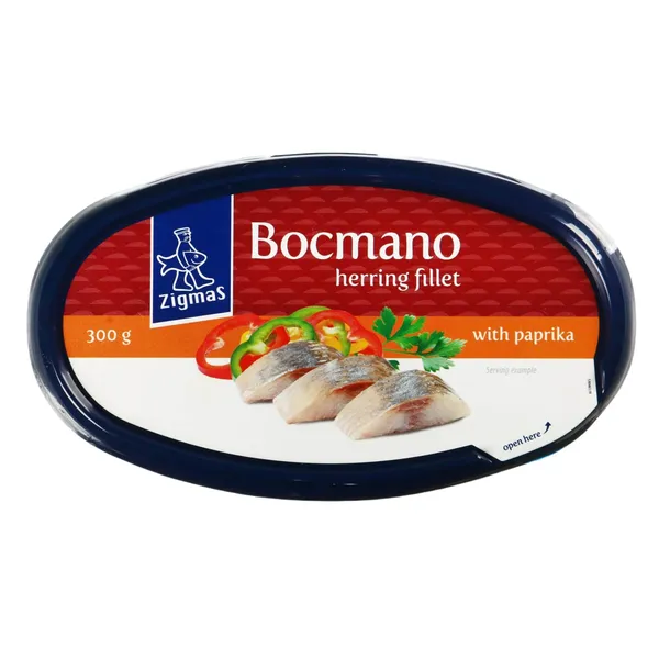 BOCMANO silkių filė su paprikomis ZIGMAS, 300 g