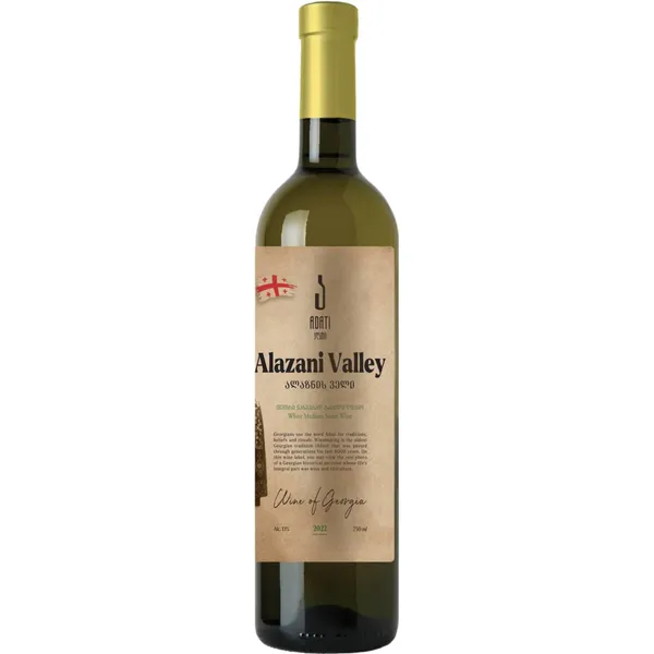 Baltasis pusiau saldus vynas ADATI ALAZANI VALLEY, 0,75 l