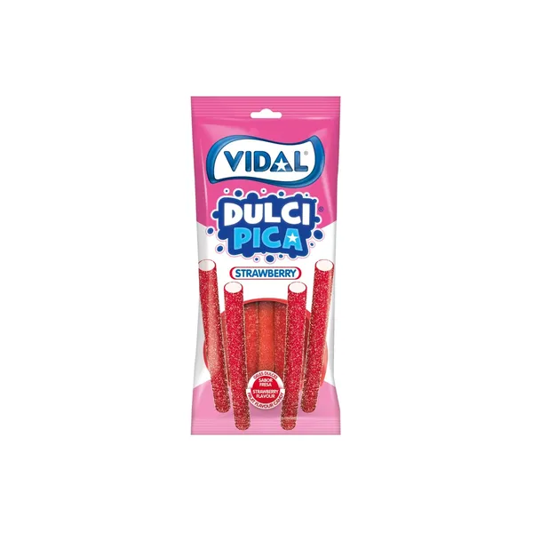 Želej.konf. Vidal Sour Strawberry Pencils 90g
