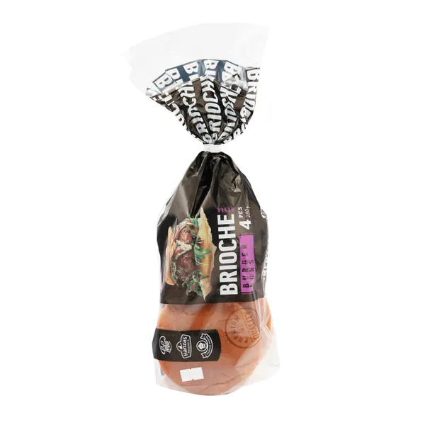 Brioche mėsainių bandelės VILNIAUS DUONA, 280 g