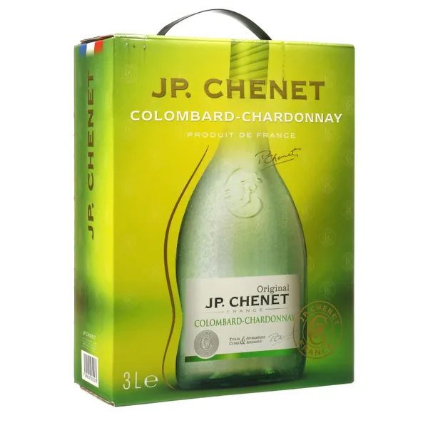 Baltasis sausas vynas JP. CHENET COLOMBARD CHARDONNAY, 11,5 %, 3 l