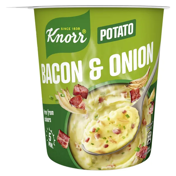 Greitai paruošiamia bulvių košė KNORR, su kumpiu, 51 g