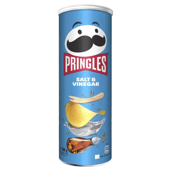 Bulvių traškučiai PRINGLES SALT & VINEGAR, 165 g