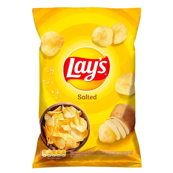 Bulvių traškučiai LAY'S su druska, 130 g