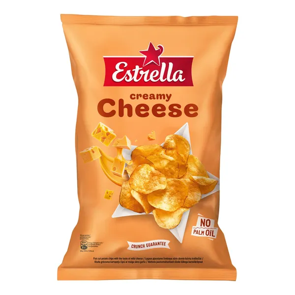 Kartupeļu čipsi Estrella ar maiga siera garšu 240g