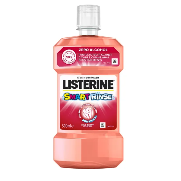Burnos skalavimo skystis LISTERINE SMART RINSE, 500 ml, 500 ml
