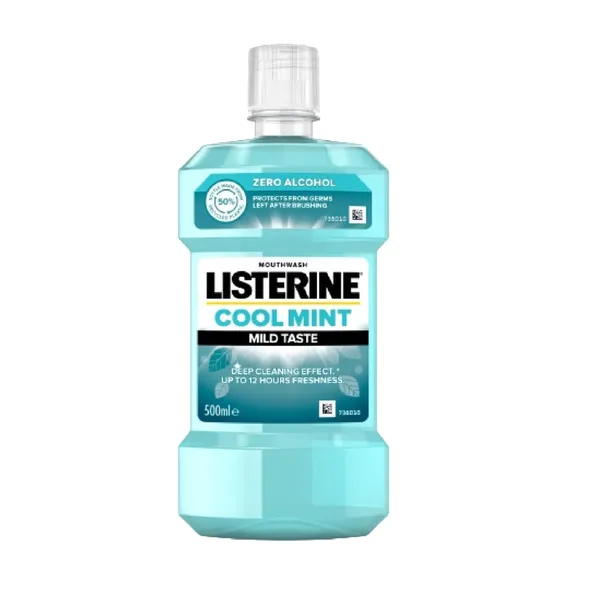 Burnos skalavimo skystis LISTERINE COOLMINT MILD, 500 ml