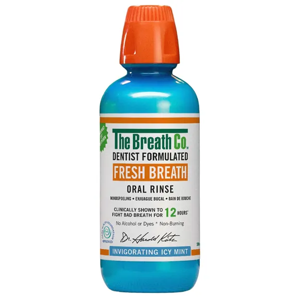 Burnos skalavimo skystis su ledine mėta THE BREATH CO, 500 ml