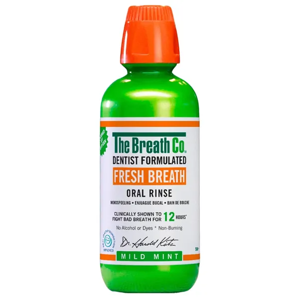 Burnos skalavimo skystis su švelnia mėta THE BREATH CO, 500 ml