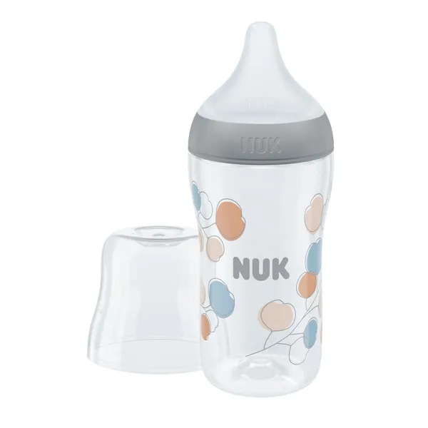 Buteliukas su temperatūros kontrole NUK PERFECT MATCH, silikonas, M dydžio čiulptukas, 260 ml