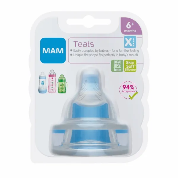 Pudelītes knupītis Mam izmērs X 6mēn.+ 2gab.