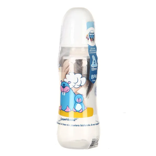 Buteliukas CANPOL nuo 12 mėn. 250 ml,spalva ir modelis gali skirtis