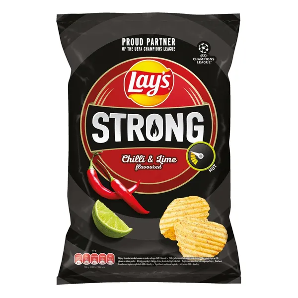 Čili pipirų ir žaliųjų citrinų skonio bulvių traškučiai LAYS, 120 g