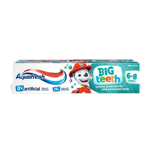 AQUAFRESH dantų pasta Big Teeth ( 6-8m)  50ml