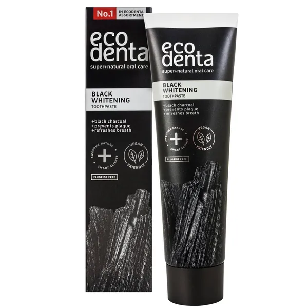 Dantų pasta ECODENTA EXTRA BLACK WHITENING, 100 ml