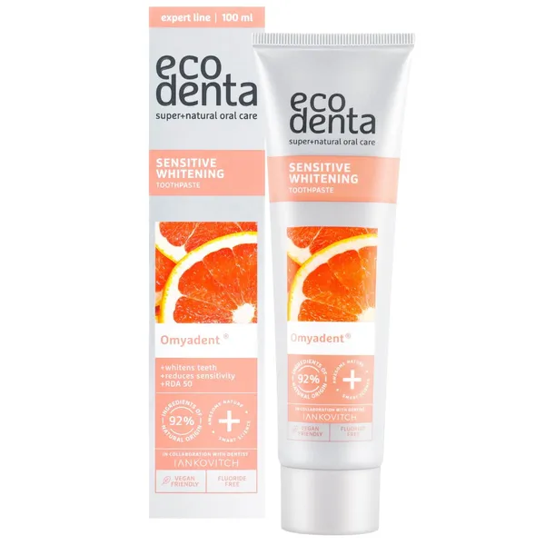Dantų pasta ECODENTA SENSITIVE WHITENING,100ml