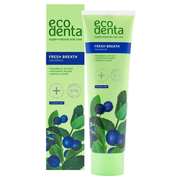Dantų pasta su mėlynių ekstraktu ECODENTA, 100 ml