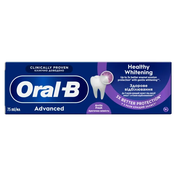 Dantų pasta ORAL-B Advanced, Healthy Whitening, 75 ml
