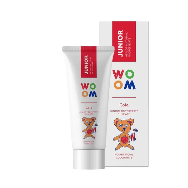 Dantų pasta WOOM Junior Cola, 50 ml