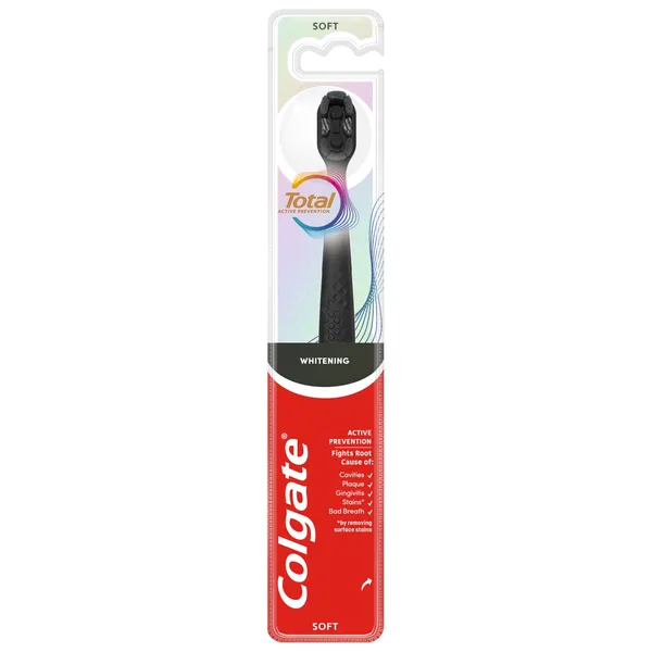 Dantų šepetėlis COLGATE TOTAL BLACK SOFT, 1 vnt