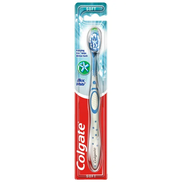 Dantų šepetėlis COLGATE MAX WHITE SOFT, 1 vnt.