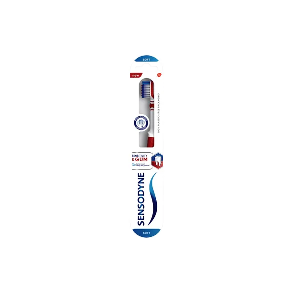 Dantų šepetėlis SENSODYNE SENSITIVITY & GUM SOFT, 1 vnt.