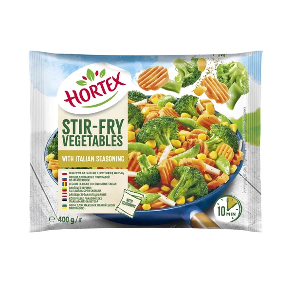 Šaldytos daržovės kepimui su itališkais pagardais HORTEX, 400 g
