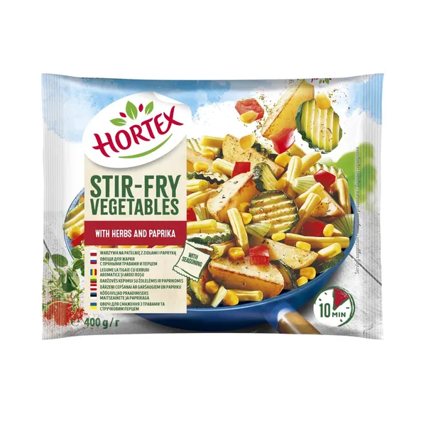 Šaldytos daržovės kepimui su prieskoniais ir paprika HORTEX, 400 g