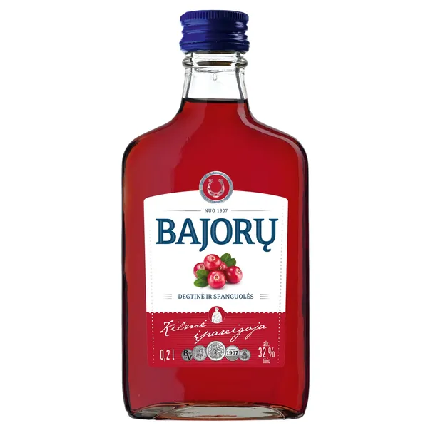 Degtinė BAJORŲ DEGTINĖ IR SPANGUOLĖS, 32 %, 0,2 l