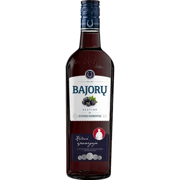 Degtinė, BAJORŲ, Degtinė ir Juodieji Serbentai, 32%, 0,5l