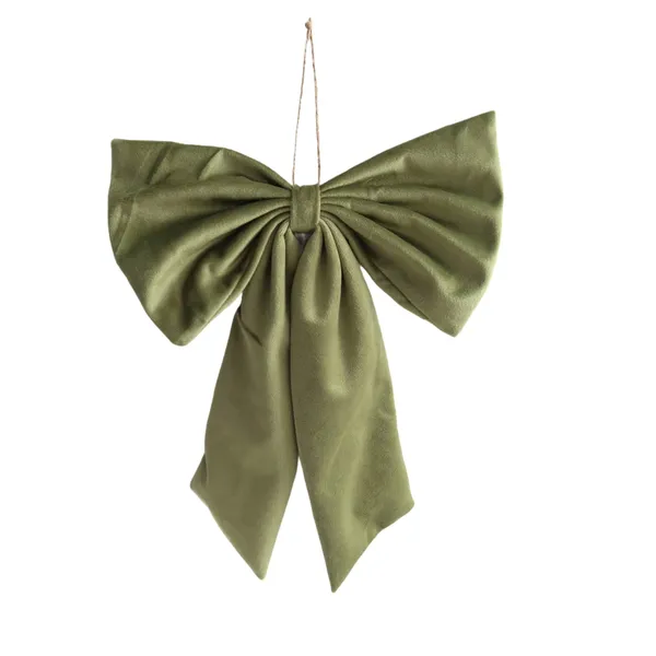Dekors samta bante zaļa 35cm CH25