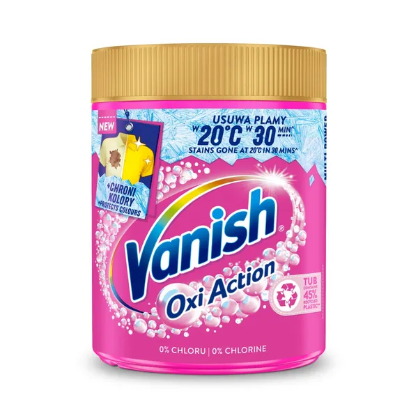 Dėmių valiklis VANISH ACTION OXI PINK, 470 g