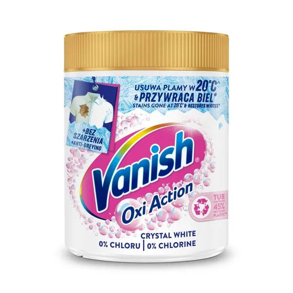 Dėmių valiklis VANISH OxiAction White, 470g