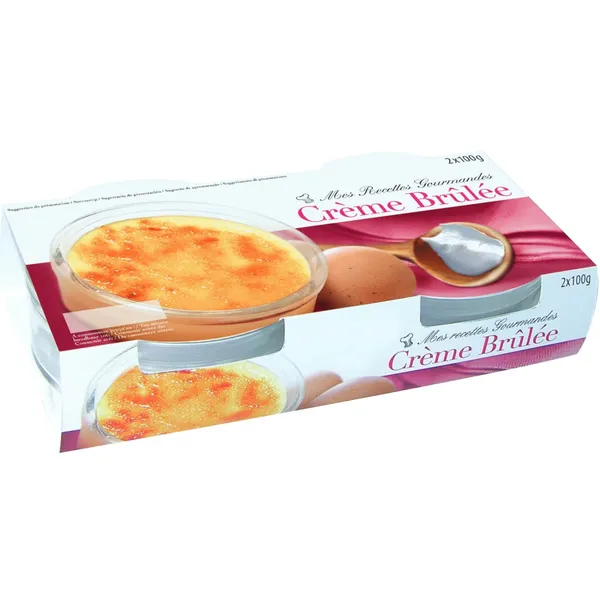 Desertas CREME BRULEE MES RECETTES GOURMANDES, 2 x 100 g
