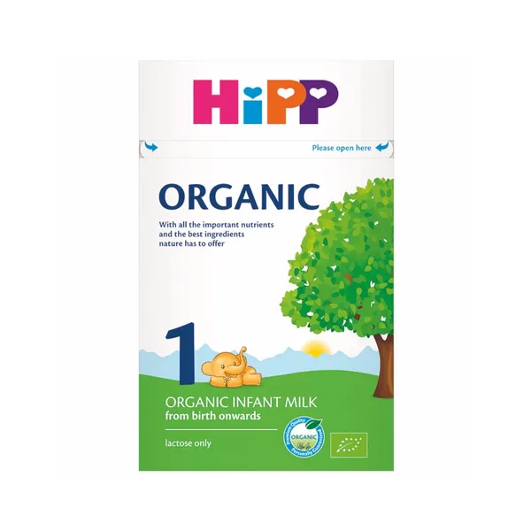 Dirbtinis pieno mišinys HIPP ORGANIC 1, kūdikiams nuo gimimo BIO, 800 g