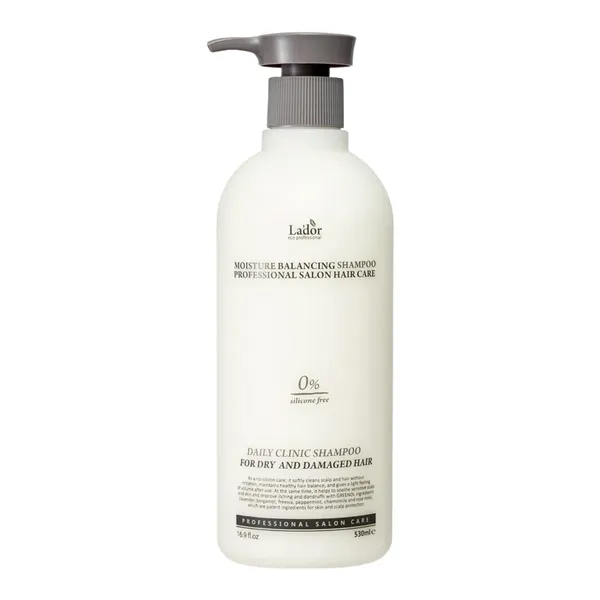Drėgmės balansą atkuriantis šampūnas LADOR MOISTURE BALANCING SHAMPOO, 530 ml