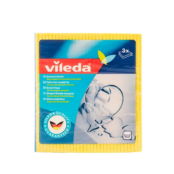 Drėgnos šluostės VILEDA, 3 vnt.